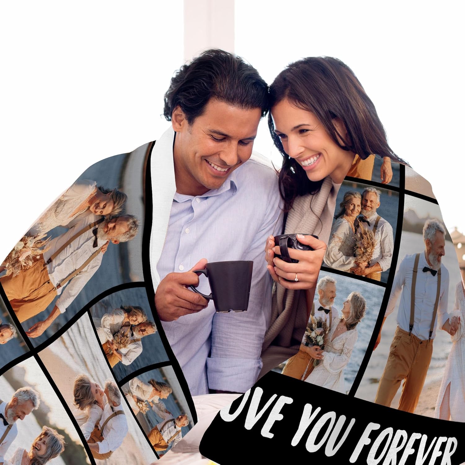 Mantas personalizadas con fotos, texto, manta personalizada con imagen, tamaño matrimonial, manta de franela suave personalizada, regalos para