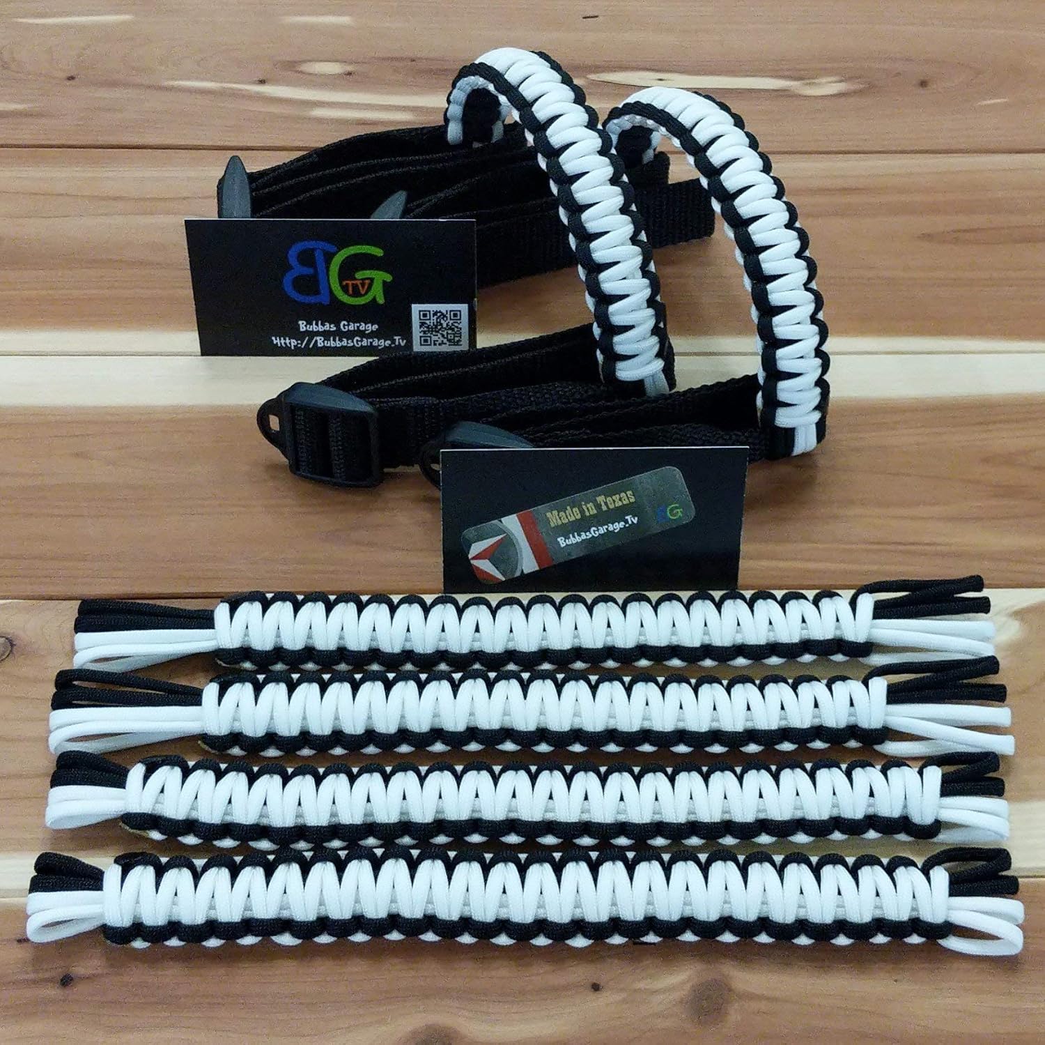 Paracord Grab Handles for Jeep WranglerGladiator CJ YJ TJ JK JL JT (White)