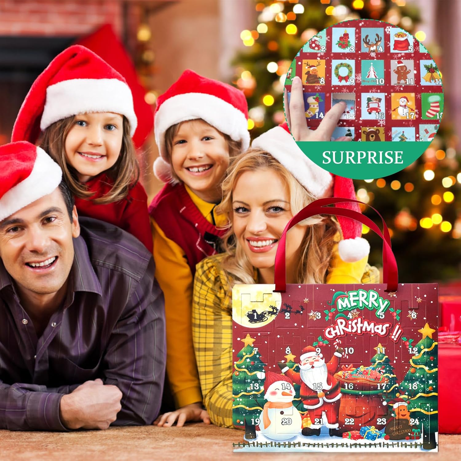 Pulseras de calendario de Adviento de Navidad 2023 para niñas, calendario de cuenta regresiva de Navidad de 24 días, kit de fabricación de joyas,