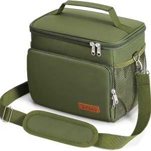 Tiblue Lonchera aislada para mujereshombres  Lonchera reutilizable para oficina, trabajo, escuela, picnic, playa, bolsa refrigerante congelable a Tiblue Lonchera aislada para mujereshombres  Lonchera reutilizable para oficina, trabajo, escuela, picnic, playa, bolsa refrigerante congelable a