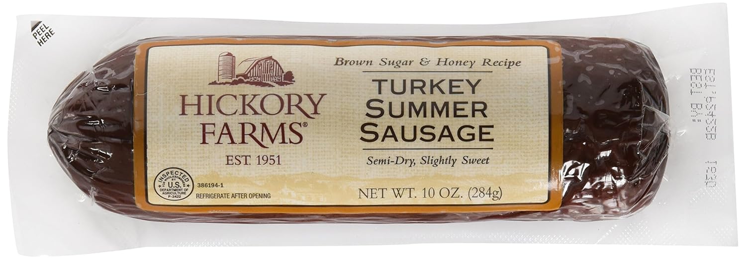 Hickory Farms Red de salchicha de verano de pavo WT.10 OZ