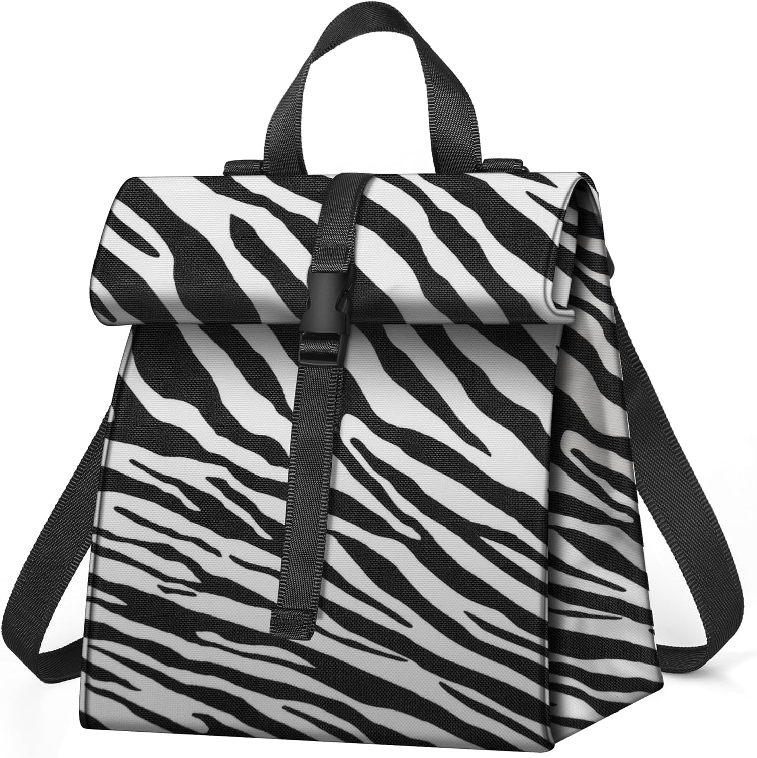 Lonchera para mujeres y hombres, lonchera plegable para adultos, bolsa de almuerzo aislada para oficina, trabajo, picnic con correa para el hombro,