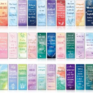 30 marcapáginas cristianos magnéticos con versículos bíblicos, escritura religiosa, suministros inspiradores para la iglesia, clips de página de 30 marcapáginas cristianos magnéticos con versículos bíblicos, escritura religiosa, suministros inspiradores para la iglesia, clips de página de