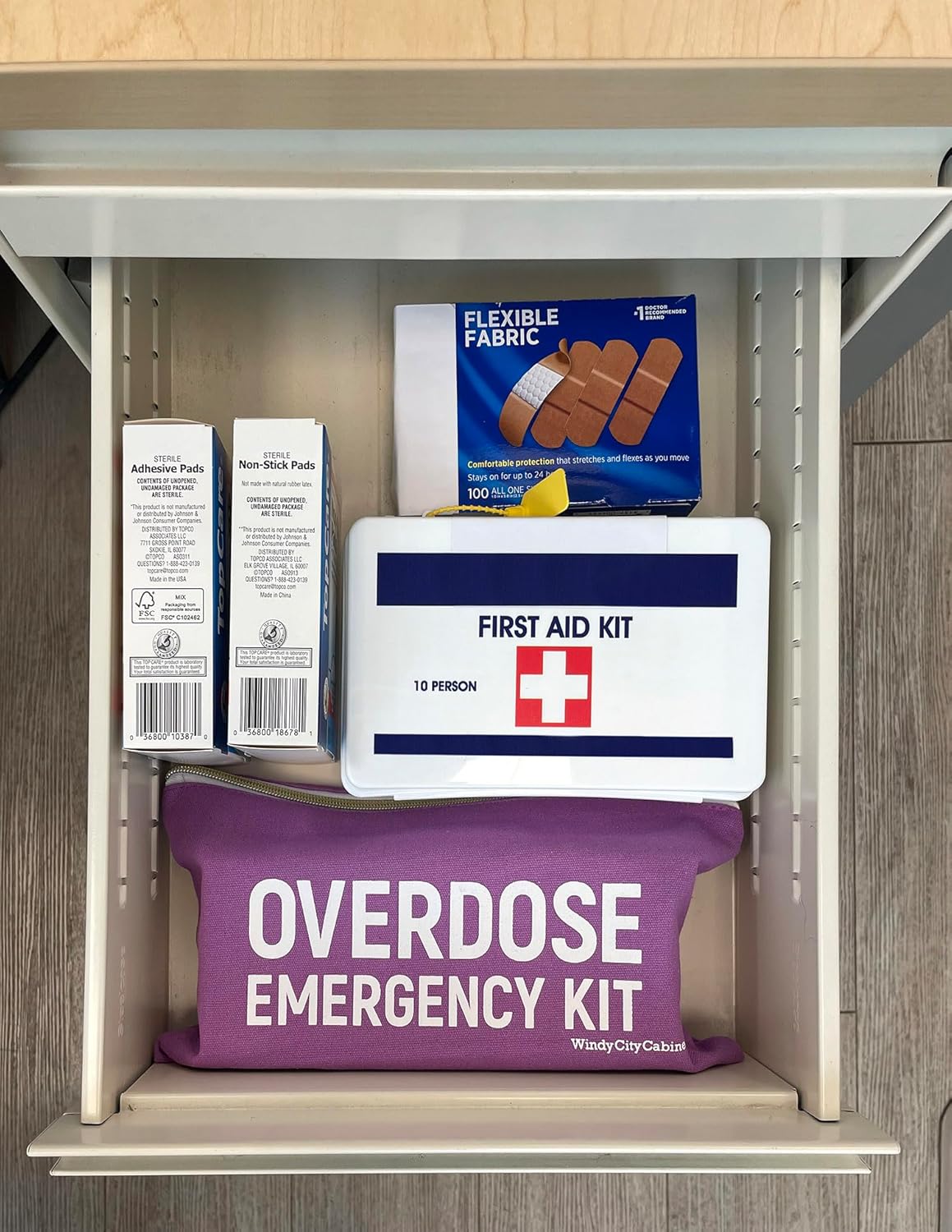 Bolsa de lona para kit de emergencia OD  Bolsa de alta visibilidad para suministros de emergencia (kit OD no incluido)