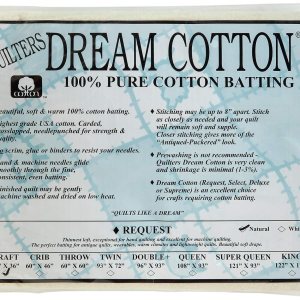 Quilters Dream algodón Natural solicitud de bateo (46″ x 36″) Craft Quilters Dream algodón Natural solicitud de bateo (46″ x 36″) Craft