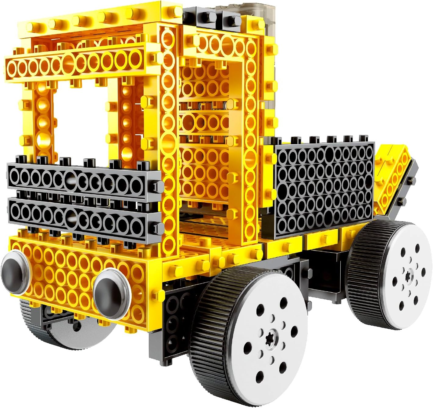 PowerTRC Kit de construcción robótico de vehículo motorizado con control remoto, bloques de construcción con 4 modelos de vehículos diferentes para