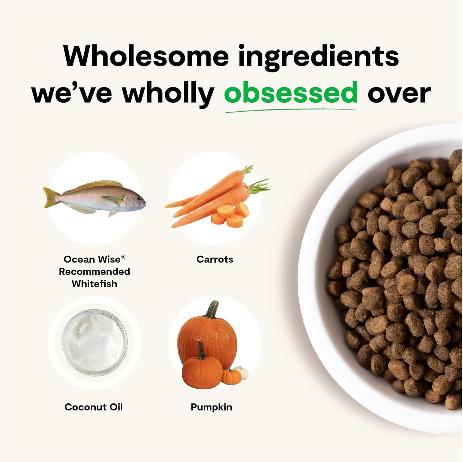 Open Farm Catch-of-The-Season – Alimento seco para perros sin granos, receta de pescado capturado de forma sostenible con superalimentos sin OMG y