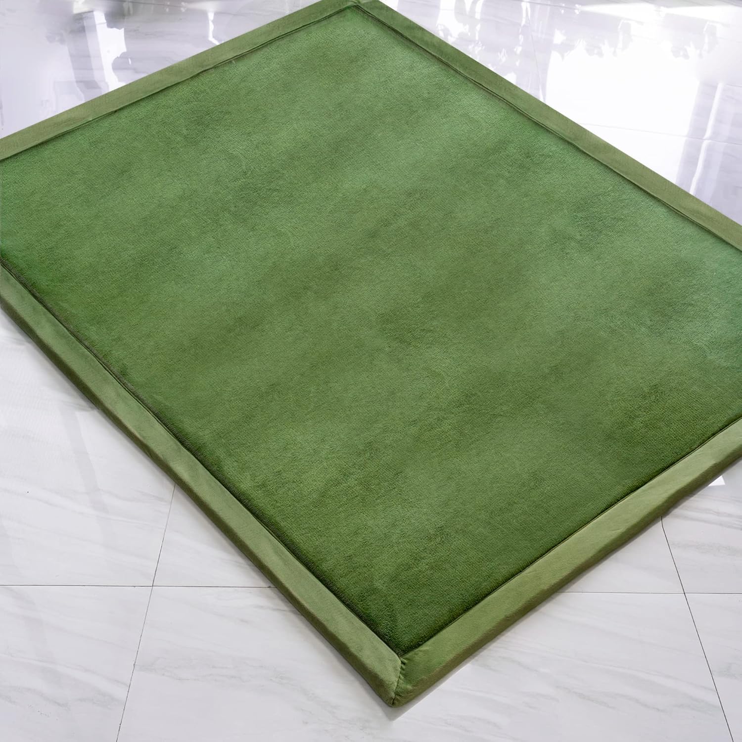 Eanpet Tapete suave de tatami, tapete antideslizante de espuma viscoelástica, tapete de juego grande para niños, tapete antideslizante para sala de