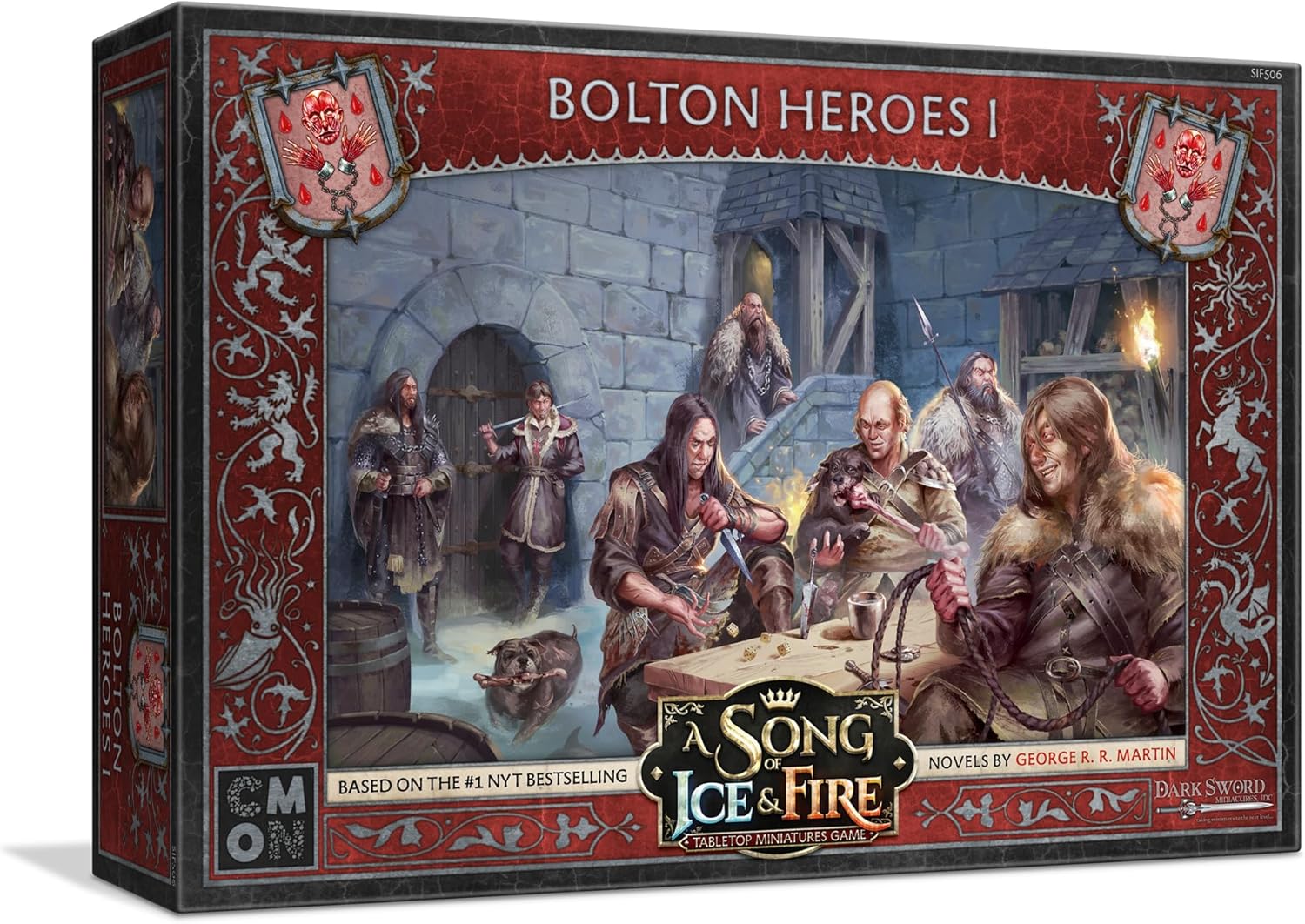 Juego de caja de héroes Bolton Heroes I en miniatura de una canción de hielo y fuego, juego de estrategia para adultos, a partir de 14 años, 2