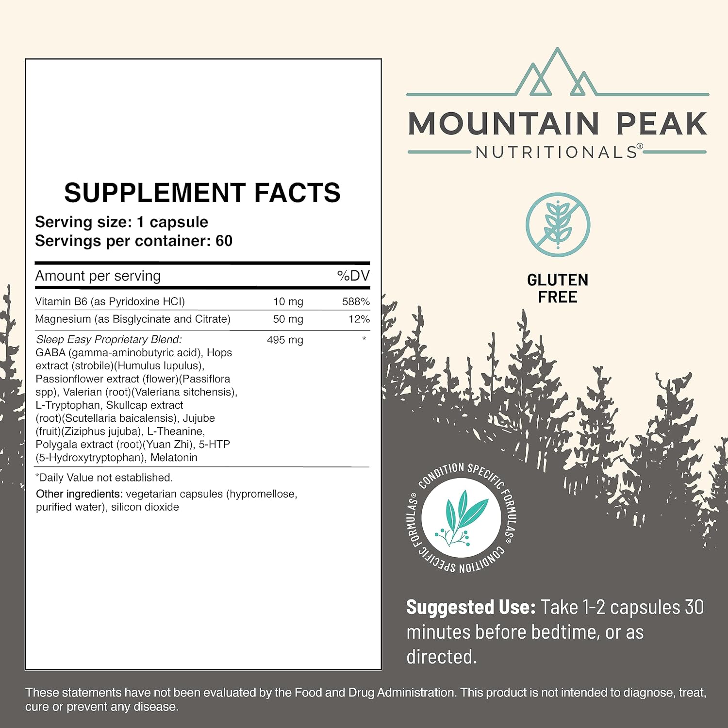 Mountain Peak Nutritionals Ultimate Sleep Bundle – Tranquility & Sleep Easy – Promueve un estado de ánimo tranquilo y relajado para un mejor