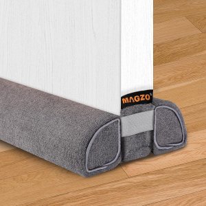 MAGZO Tope para debajo de la puerta de 30 a 36 pulgadas, bloqueador de ruido doble, ajustable, protector de corrientes de aire para parte inferior MAGZO Tope para debajo de la puerta de 30 a 36 pulgadas, bloqueador de ruido doble, ajustable, protector de corrientes de aire para parte inferior