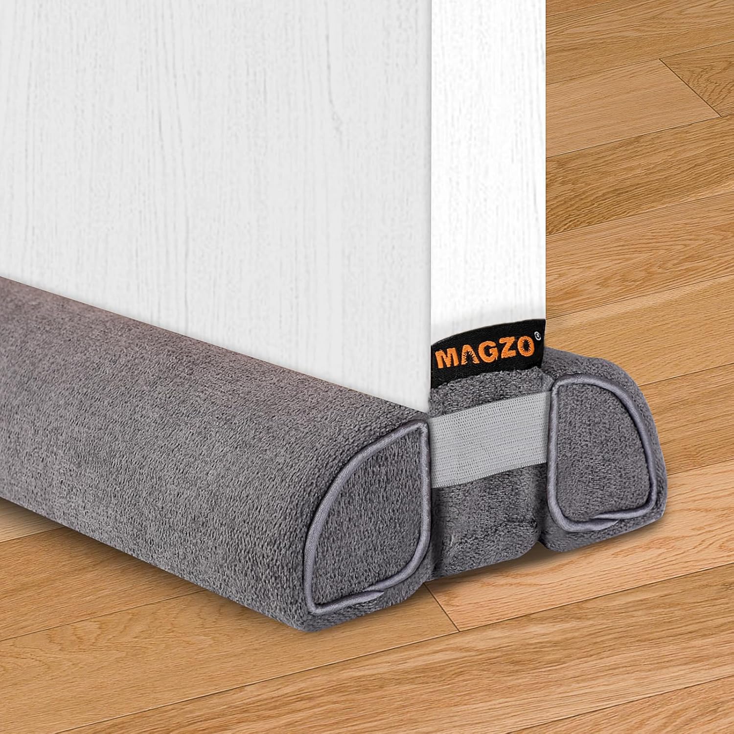 MAGZO Tope para debajo de la puerta de 30 a 36 pulgadas, bloqueador de ruido doble, ajustable, protector de corrientes de aire para parte inferior