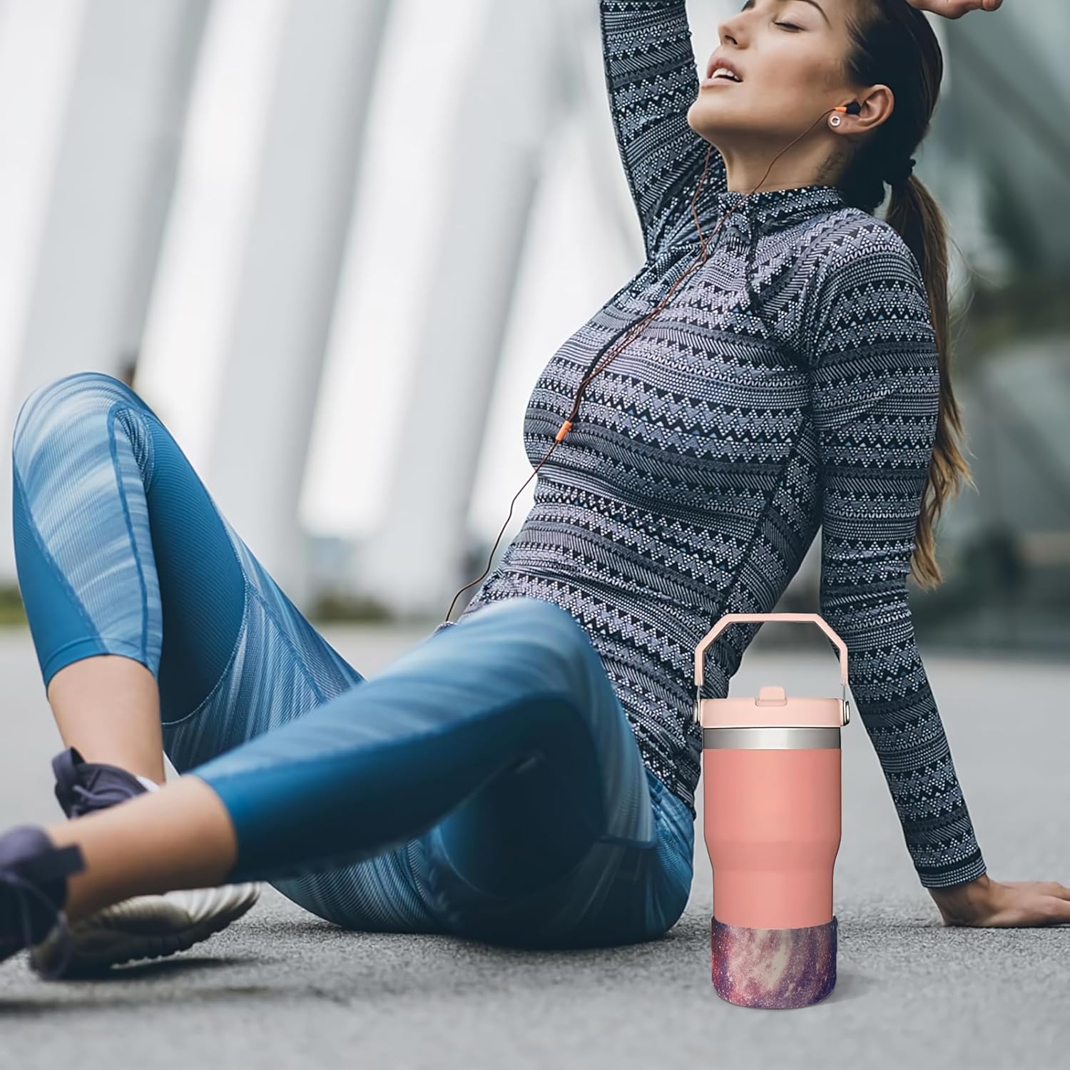 Funda protectora de silicona para boca ancha de 12 a 24 onzas, funda inferior antideslizante para botella de agua para Hydro Flask Yeti