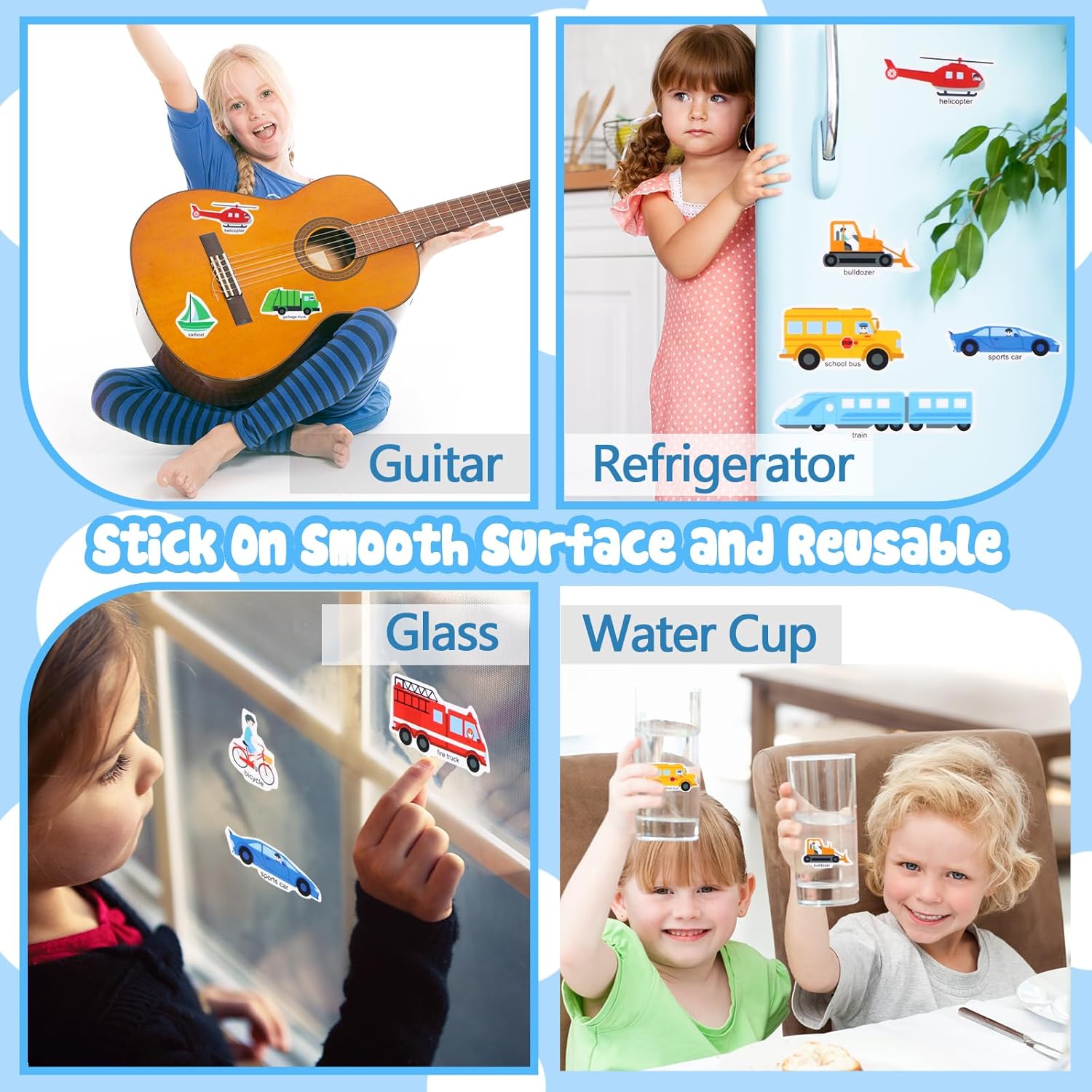 Libros de calcomanías reutilizables para niños, libro silencioso de gelatina, divertidas calcomanías de viaje, impermeables, libro de actividades