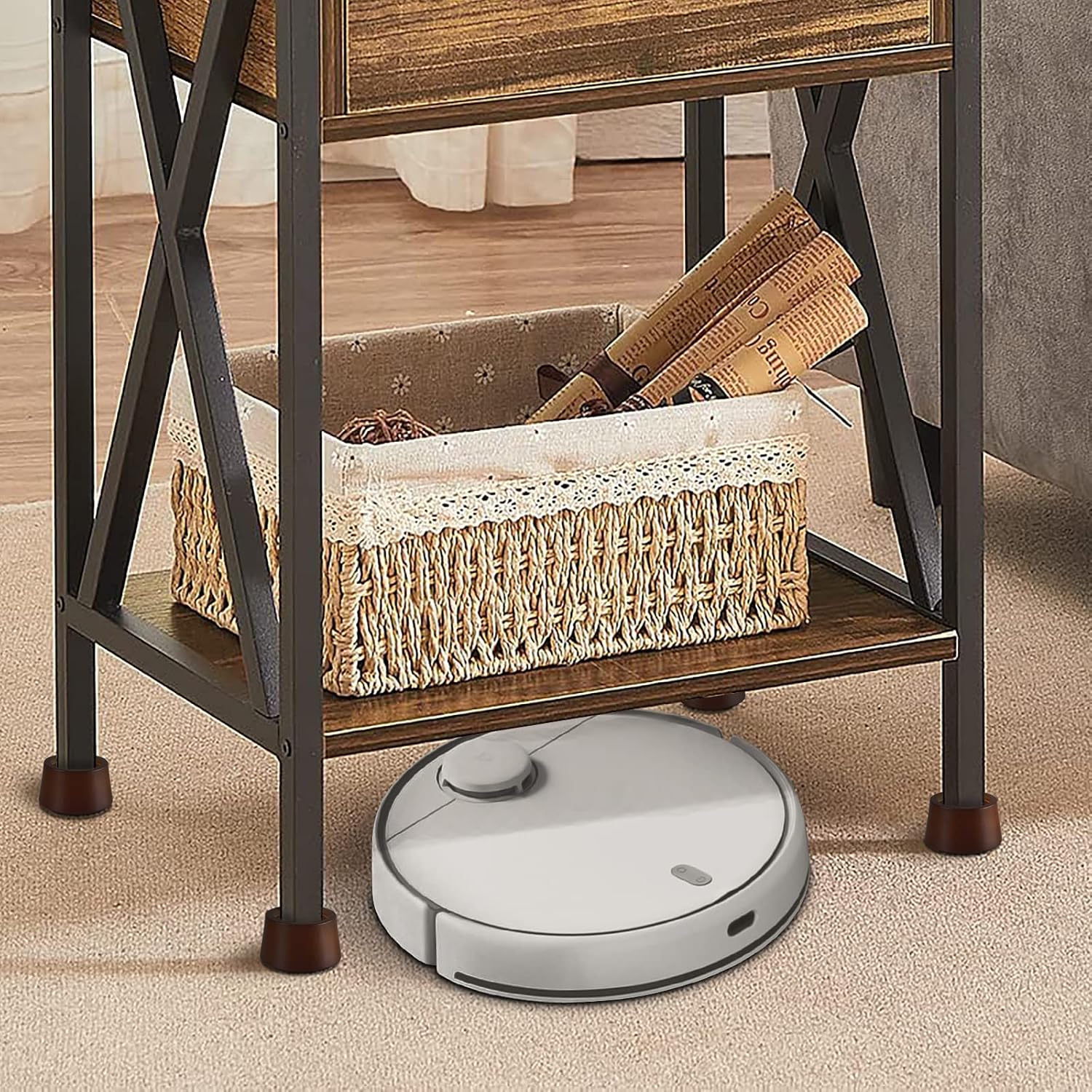 Elevadores de cama para muebles, circulares de madera de 2 pulgadas, extensores de altura para muebles, elevadores de altura para sofá, escritorio,