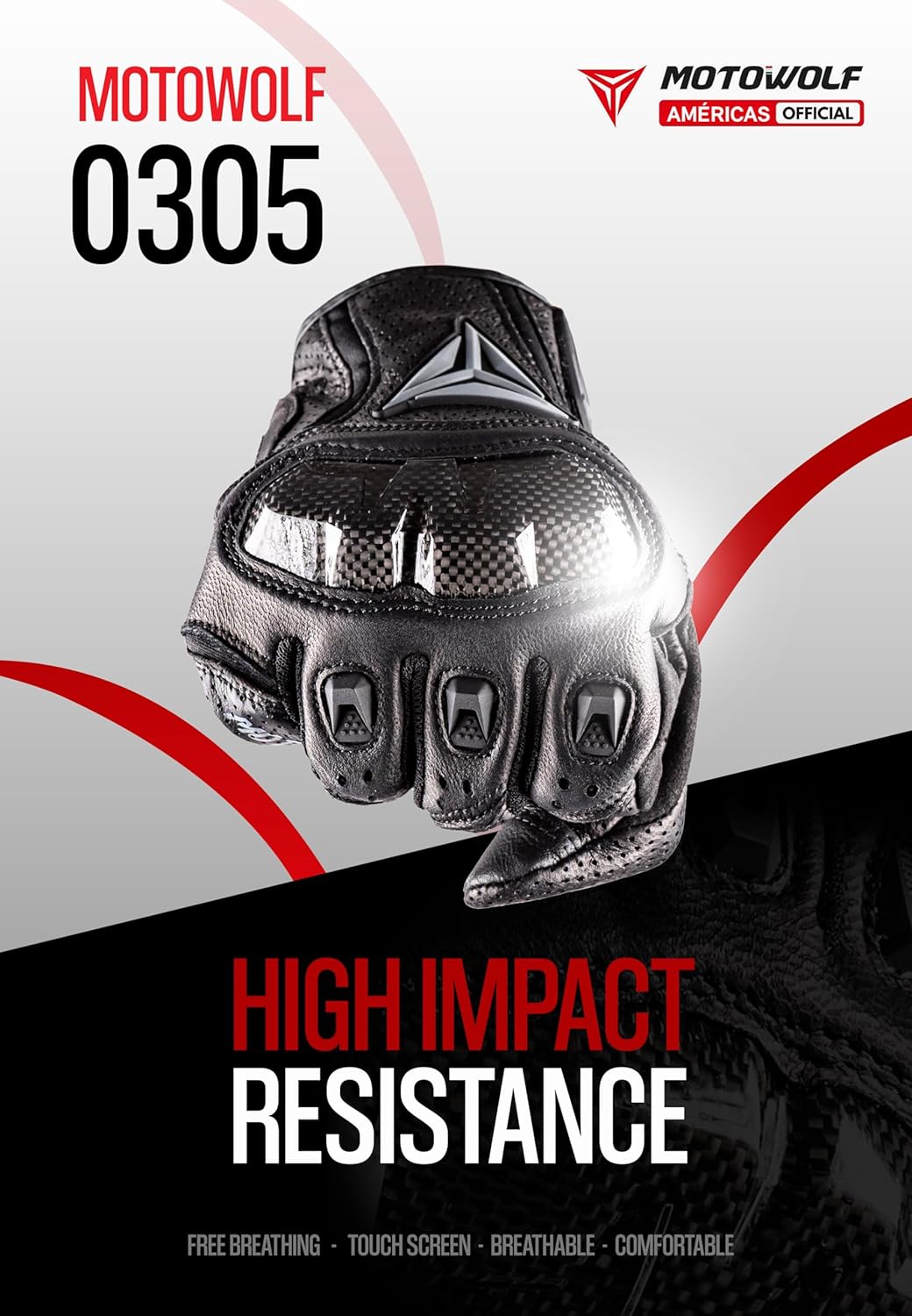 MDL0305 – Guantes de motocicleta para hombres y mujeres, con pantalla táctil, transpirables, para BMX, ATV, MTB, carreras de carretera, ciclismo,