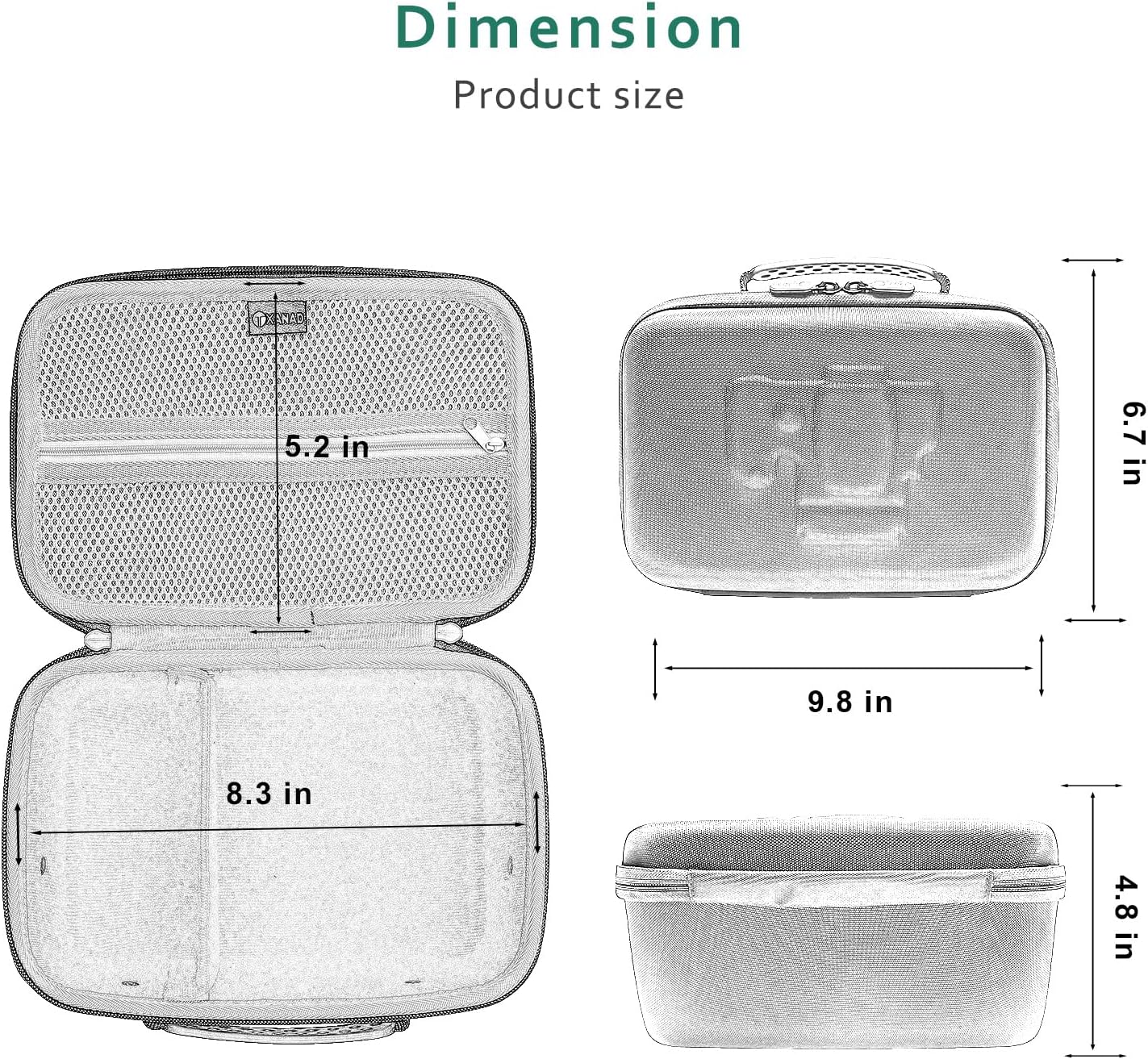 XANAD Funda rígida para Canon EOS R8  R6 FullEOS R6 Mark IIEOS M6  M50 y Panasonic LUMIX FZ80  DMC-G7  DMC-G85  LUMIX G7 compatible con marcas como