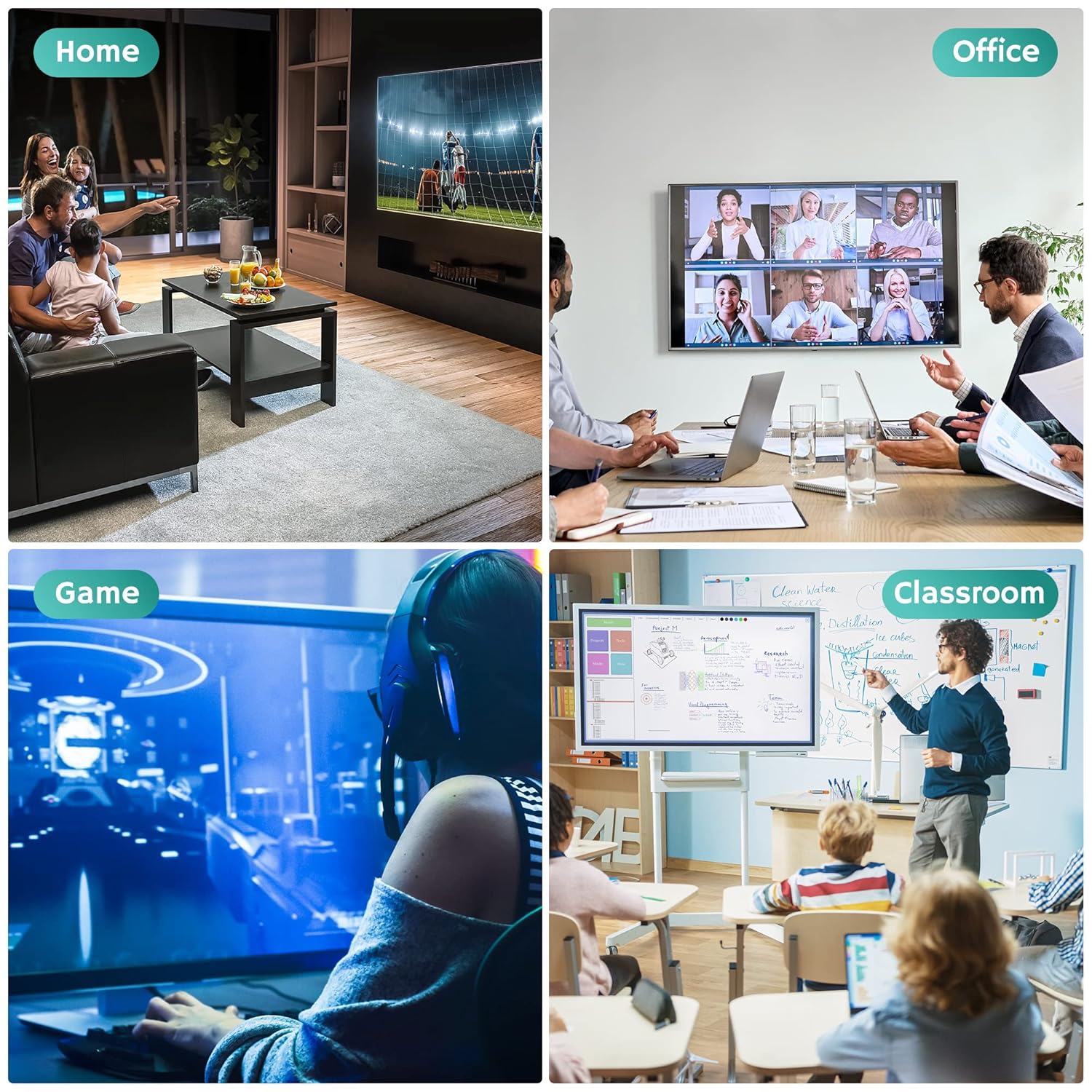 Cable Mini DisplayPort a HDMI 4K de 20 pies, 4K 60Hz, enchufes chapados en oro, carcasa de aluminio, trenzado de nailon, cable Mini DP a HDMI,