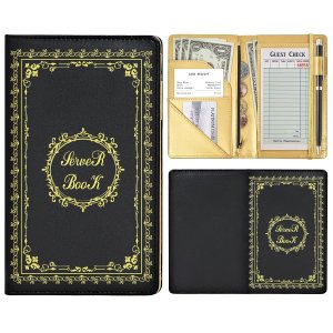 Libretas para camarera, organizador con bolsillo con cremallera, lindo libro de servidor, cartera de cuero para camarero, folleto de chequera, Libretas para camarera, organizador con bolsillo con cremallera, lindo libro de servidor, cartera de cuero para camarero, folleto de chequera,