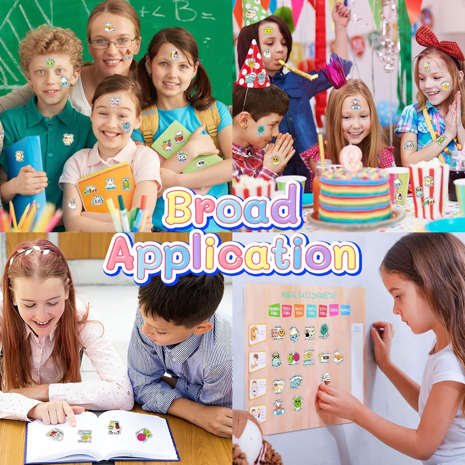 600 calcomanías divertidas de recompensa para niños, calcomanías motivacionales de inspiración, acentos positivos, suministros para profesores,