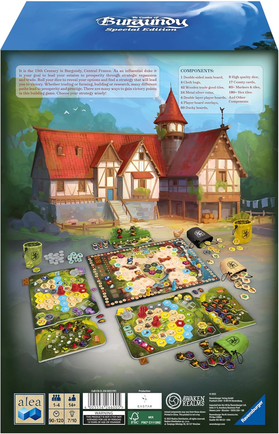 Castles of Burgundy Special Edition (Core+Stretch) – Juego de estrategia – Juego de estilo europeo para adolescentes y adultos – A partir de 14 años