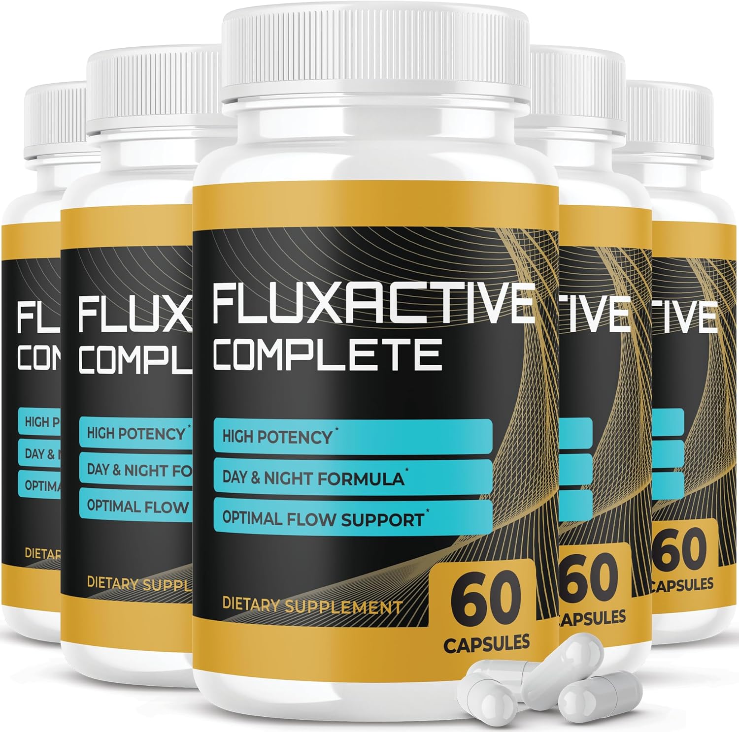 Fluxactive Complete for Prostate Health (5 unidades) – Fórmula oficial, suministro de 30 días – Fórmula completa de mezcla de palma enana americana