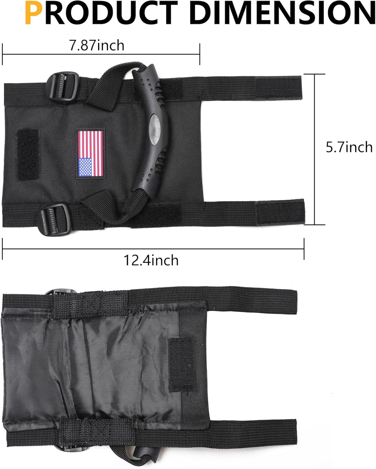 Asas de agarre UTV ATV de 1.5 a 1.75 pulgadas, asas de agarre compatibles con Polaris RZR, Kawasaki Wildcat UTV, ATV, correas de repuesto de agarre