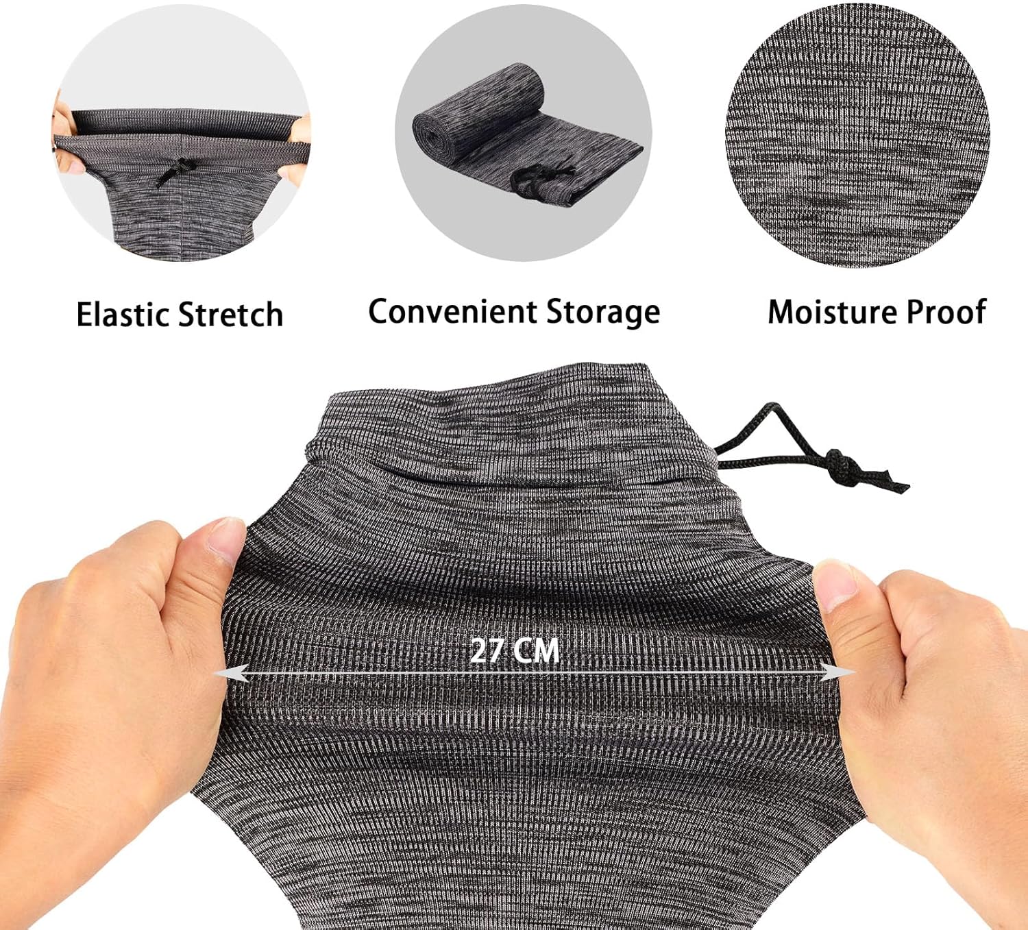 Paquete de 35 fundas de calcetines para pistola de 55 x 6 pulgadas, extra anchas tratadas de silicona, cubierta de protección para rifles, escopetas
