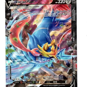 Pokemon – Zacian V-Union – JumboOversize – Black Star Promo – Tarjeta Holo Foil Pokemon – Zacian V-Union – JumboOversize – Black Star Promo – Tarjeta Holo Foil