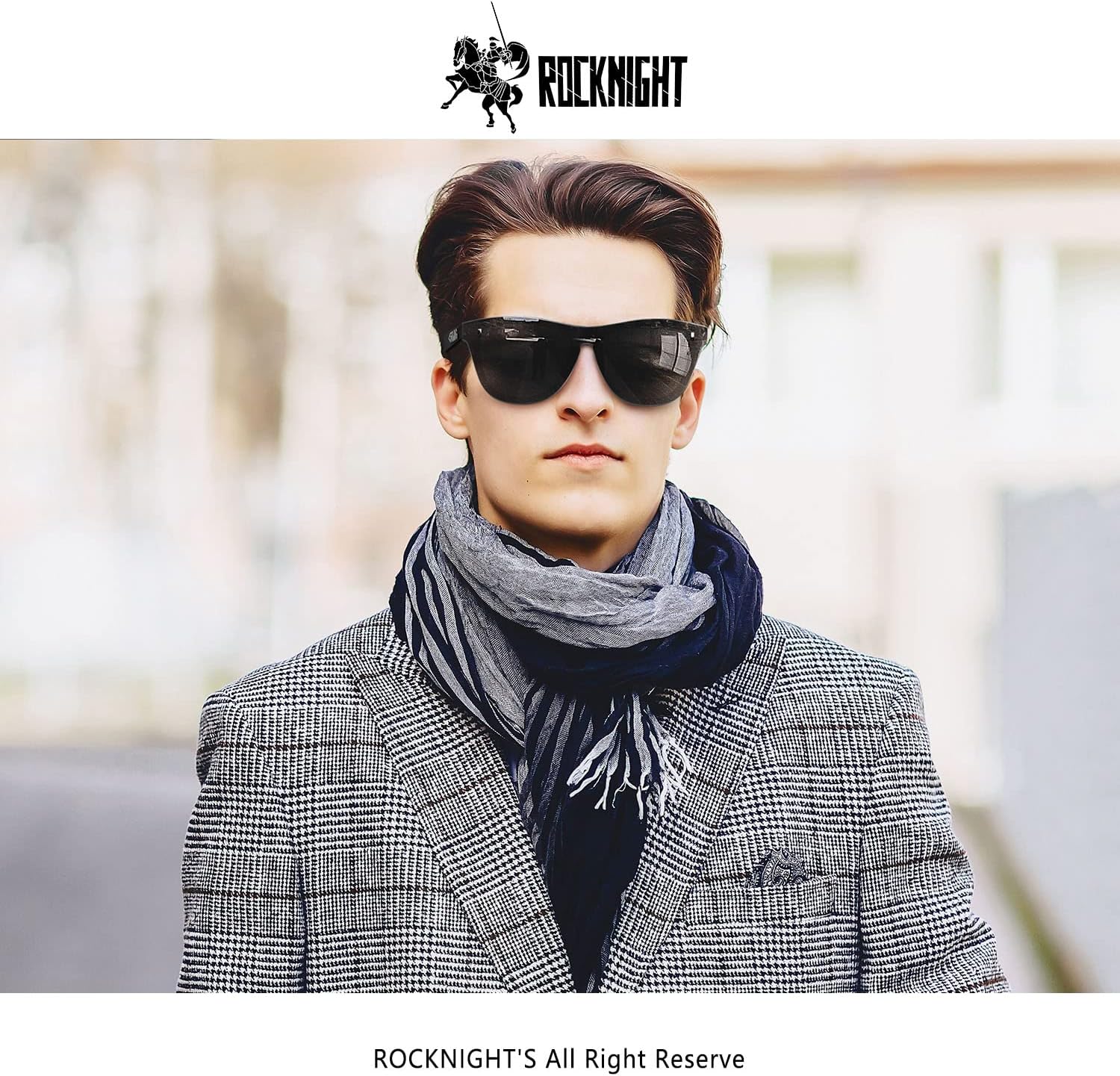 ROCKNIGHT HD polarizado UV400 protección antideslumbrante ligero gafas de sol TR90 marco