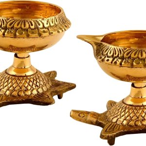 Hashcart Diya Kuber Tortuga Diya de latón para decoración Diwali Lámpara de aceite para Puja 2 piezas Diwali Diyas Deepam – Regalos indios Diwali Hashcart Diya Kuber Tortuga Diya de latón para decoración Diwali Lámpara de aceite para Puja 2 piezas Diwali Diyas Deepam – Regalos indios Diwali