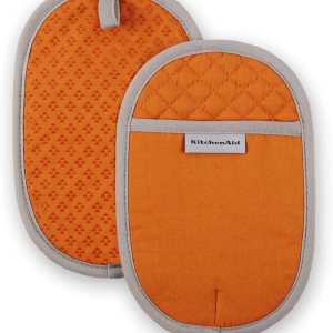 KitchenAid – Manopla de cocina de algodón Asteroid, naranja miel KitchenAid – Manopla de cocina de algodón Asteroid, naranja miel