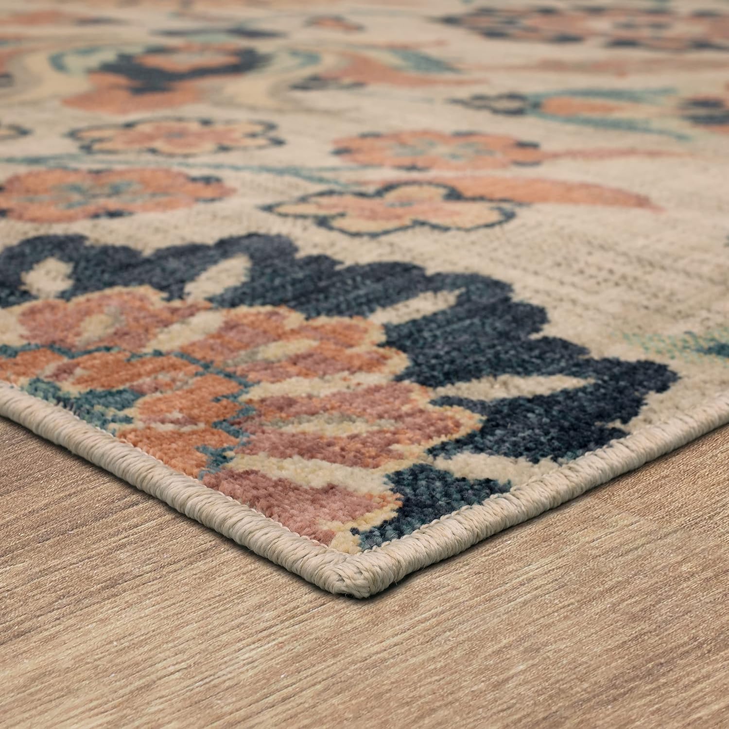 Mohawk Home Floweret – Alfombra de transición floral de 2 x 3 pies, perfecta para entrada, lavandería, pasillo