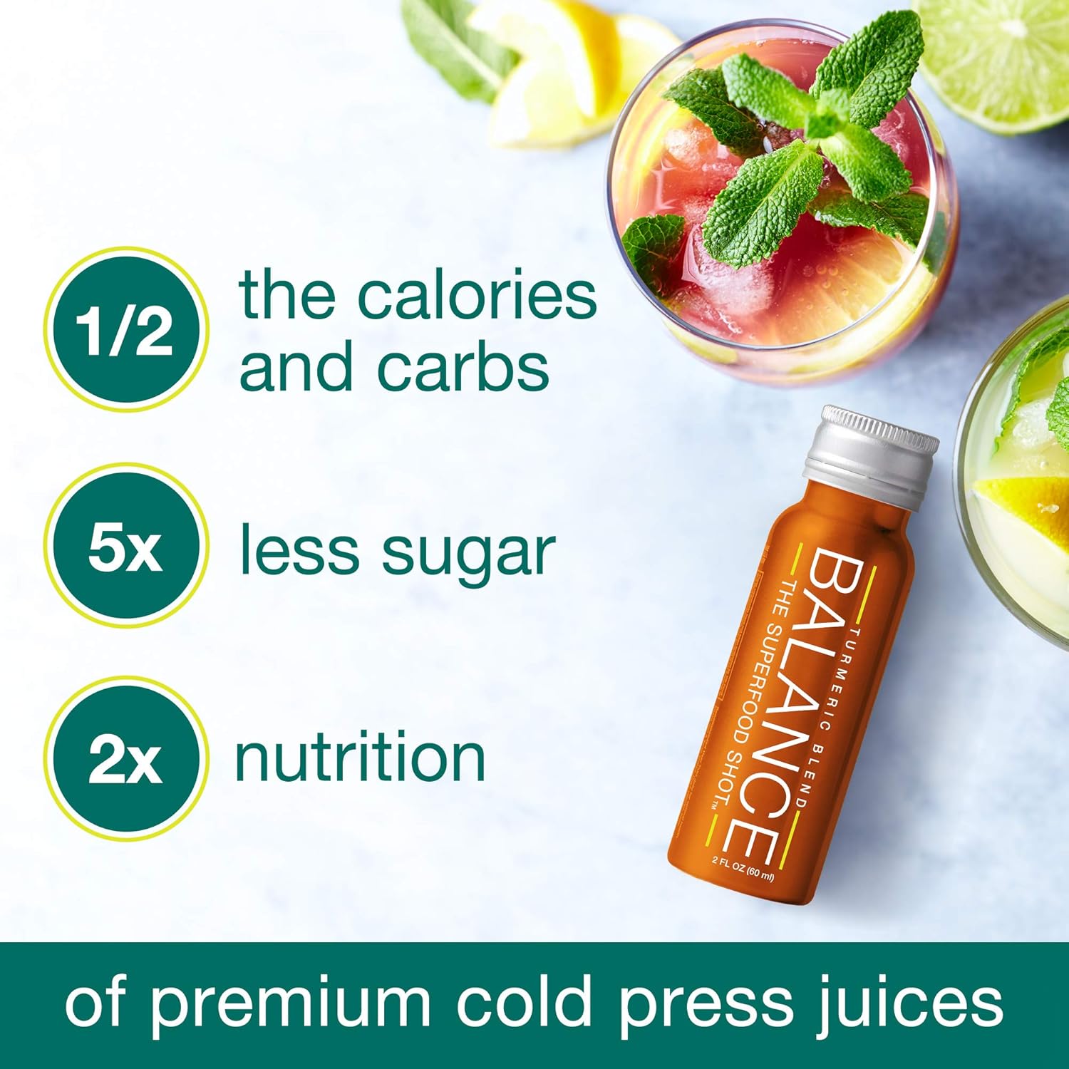Superfood Shot – Batidos orgánicos de frutas, verduras, verdes, cúrcuma, saúco, combate la inflamación, desarrolla inmunidad, consigue 12 día de