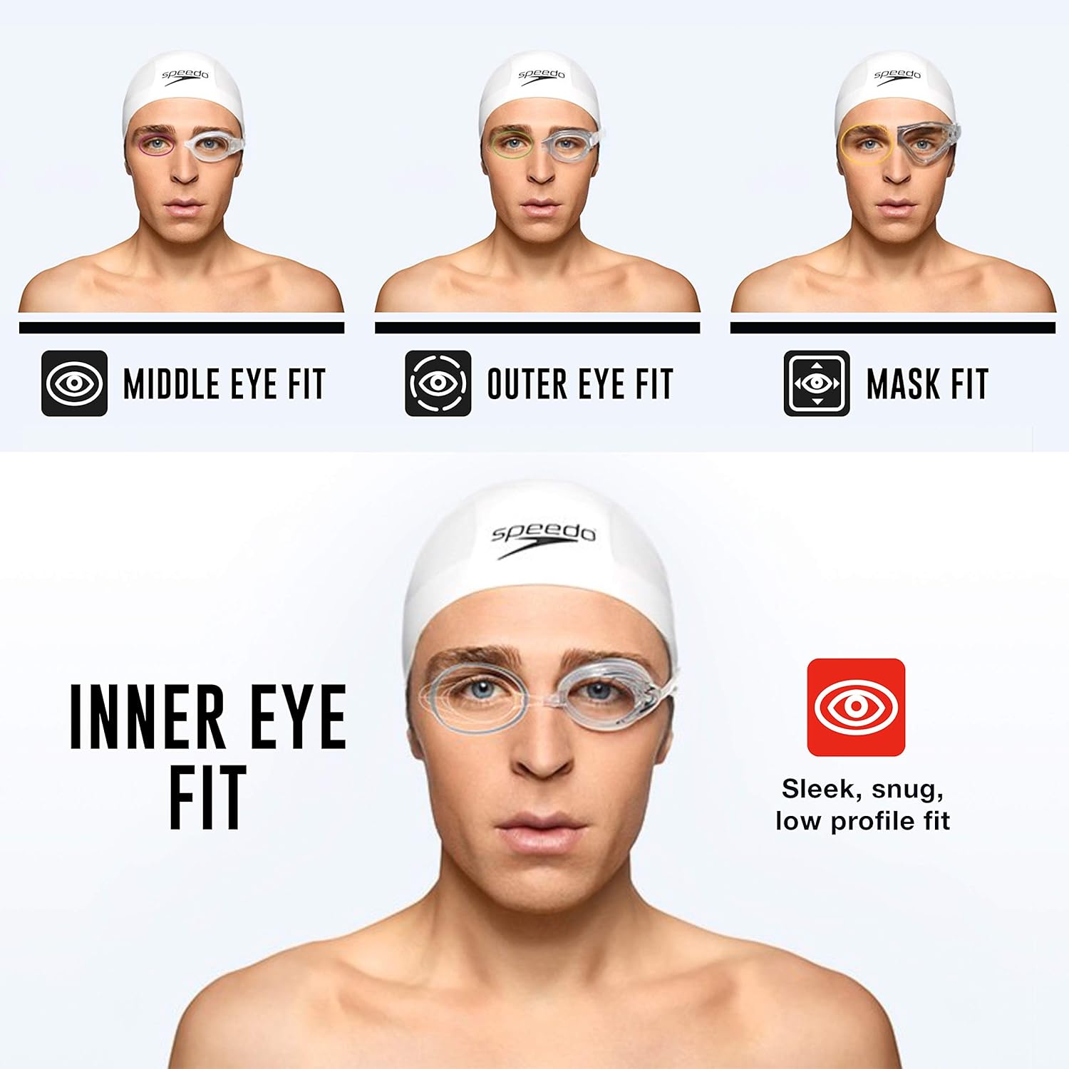 Speedo Vanquisher 2.0 – Gafas de natación infantiles unisex