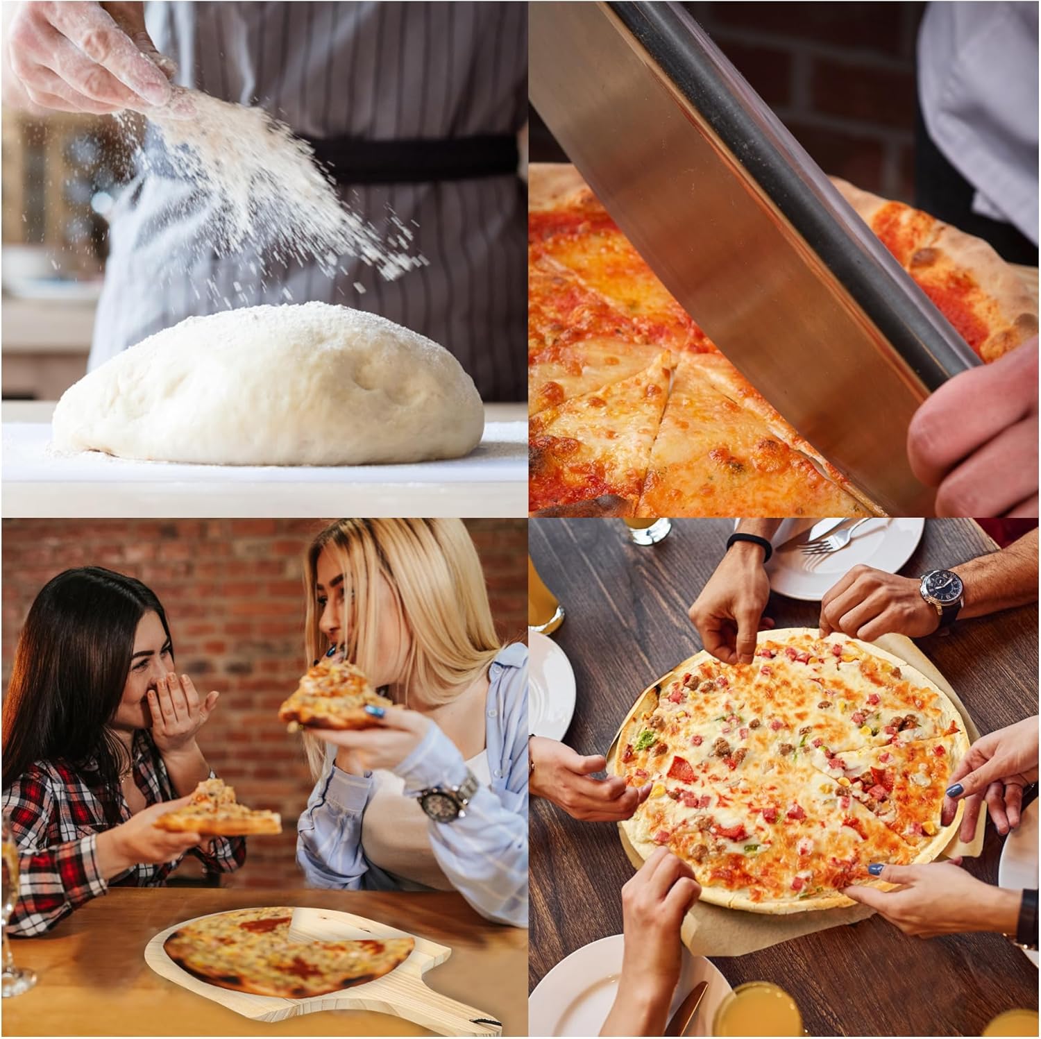 Juego de piedras para pizza, piedra grande para pizza de 15 x 12 pulgadas para horno y parrilla, piedra de hornear duradera y segura, piedra de