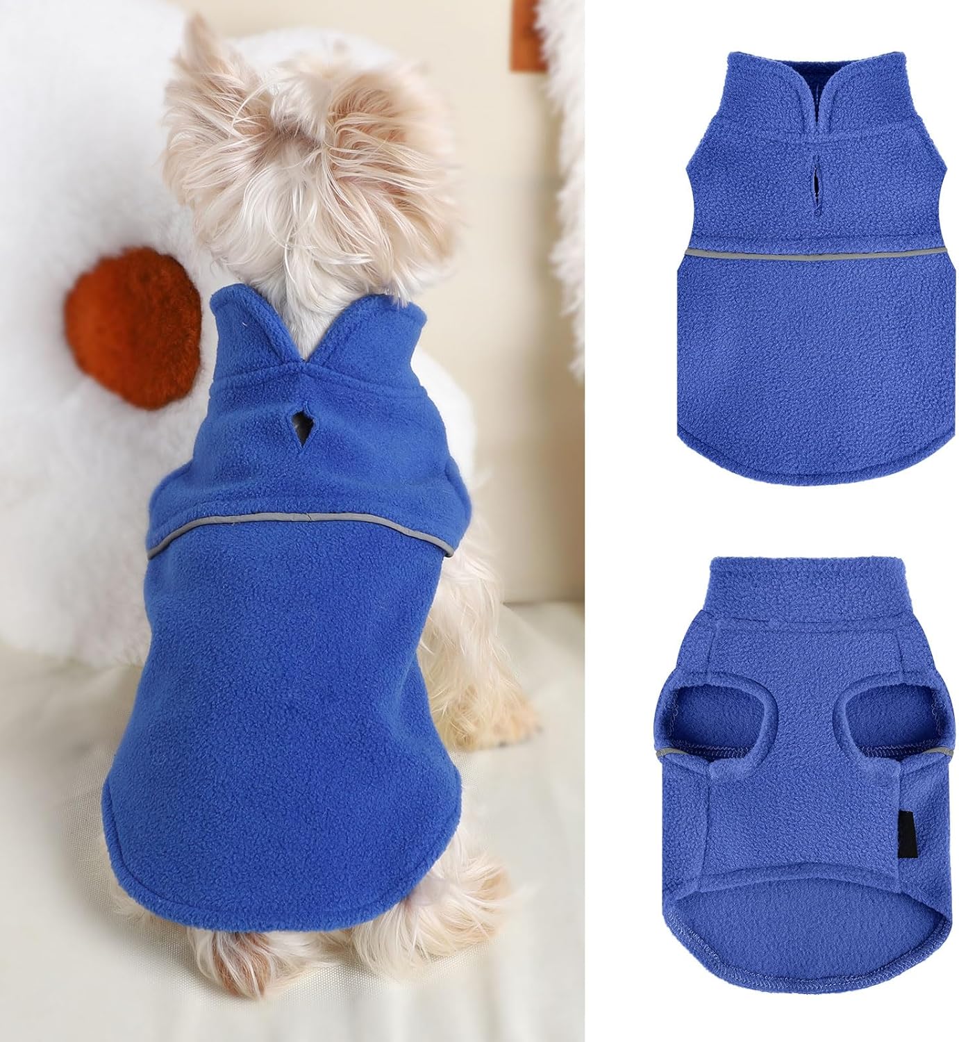 Suéteres para perros pequeños – Ropa para perros hembras – Suéter de forro polar para perros – Ropa para cachorros para perros pequeños Niño – Ropa