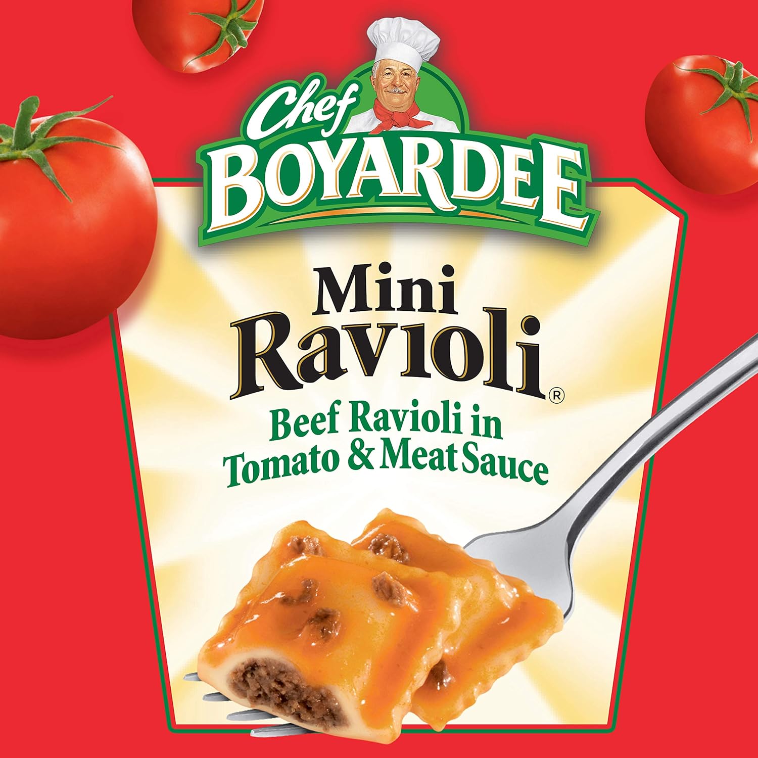 Chef Boyardee Mini ravioles de carne en salsa de tomate y carne, 15 onzas (paquete de 2)