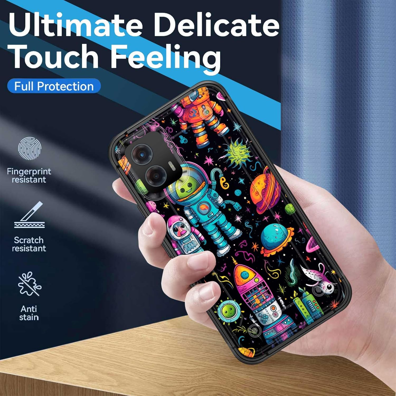 Funda para Moto G 5G 2023, resistente de doble capa de policarbonato duro y silicona suave, resistente a prueba de golpes, funda protectora para