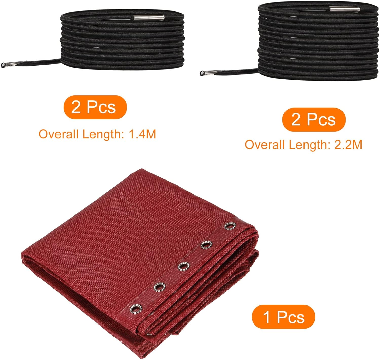 PATIKIL Tela de repuesto para silla de gravedad, tela antigravedad, kit de herramientas de reparación con cordón para patio al aire libre, color rojo