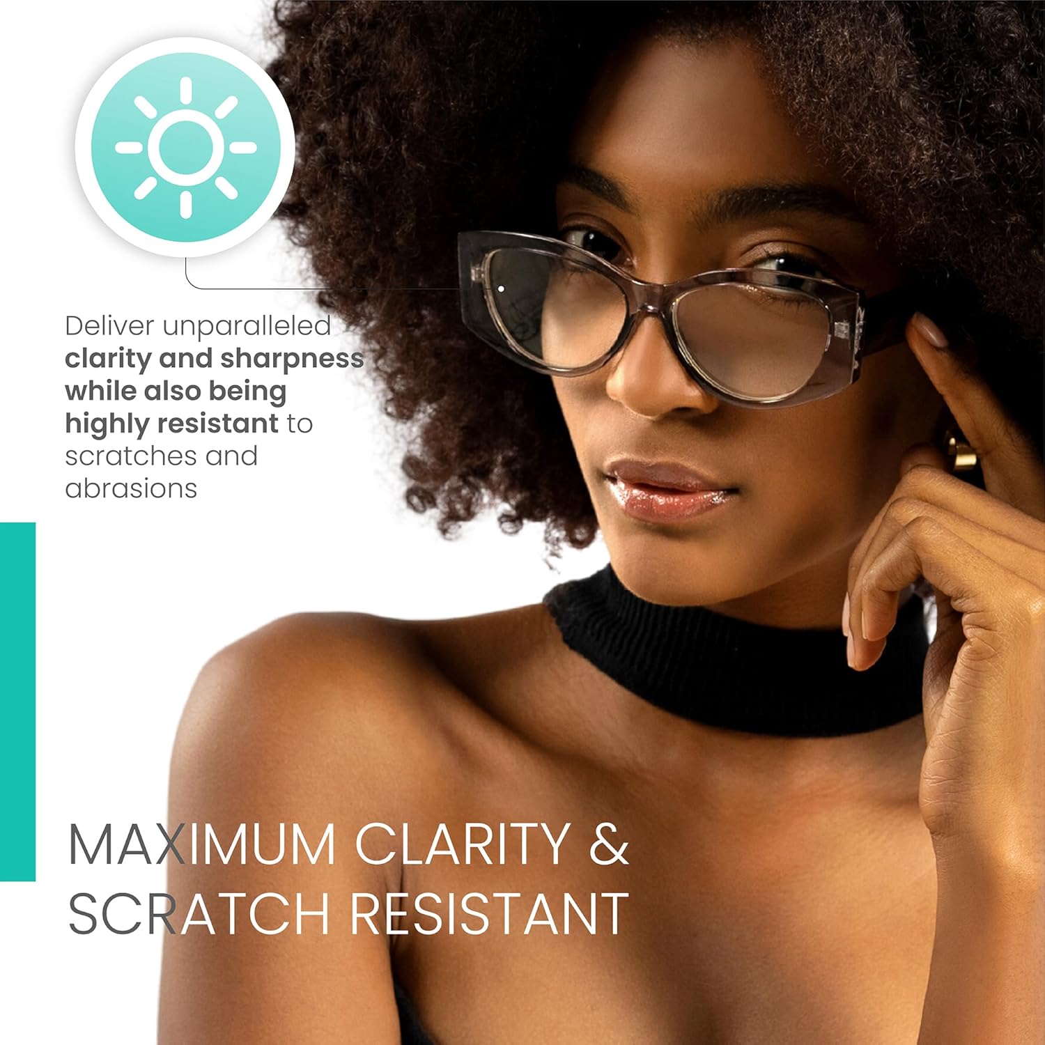 Gray Vogue – Lentes de lectura de ojo de gato de gran tamaño para mujer, para lucir elegante con alta visión, cómodos anteojos de lectura para mujer