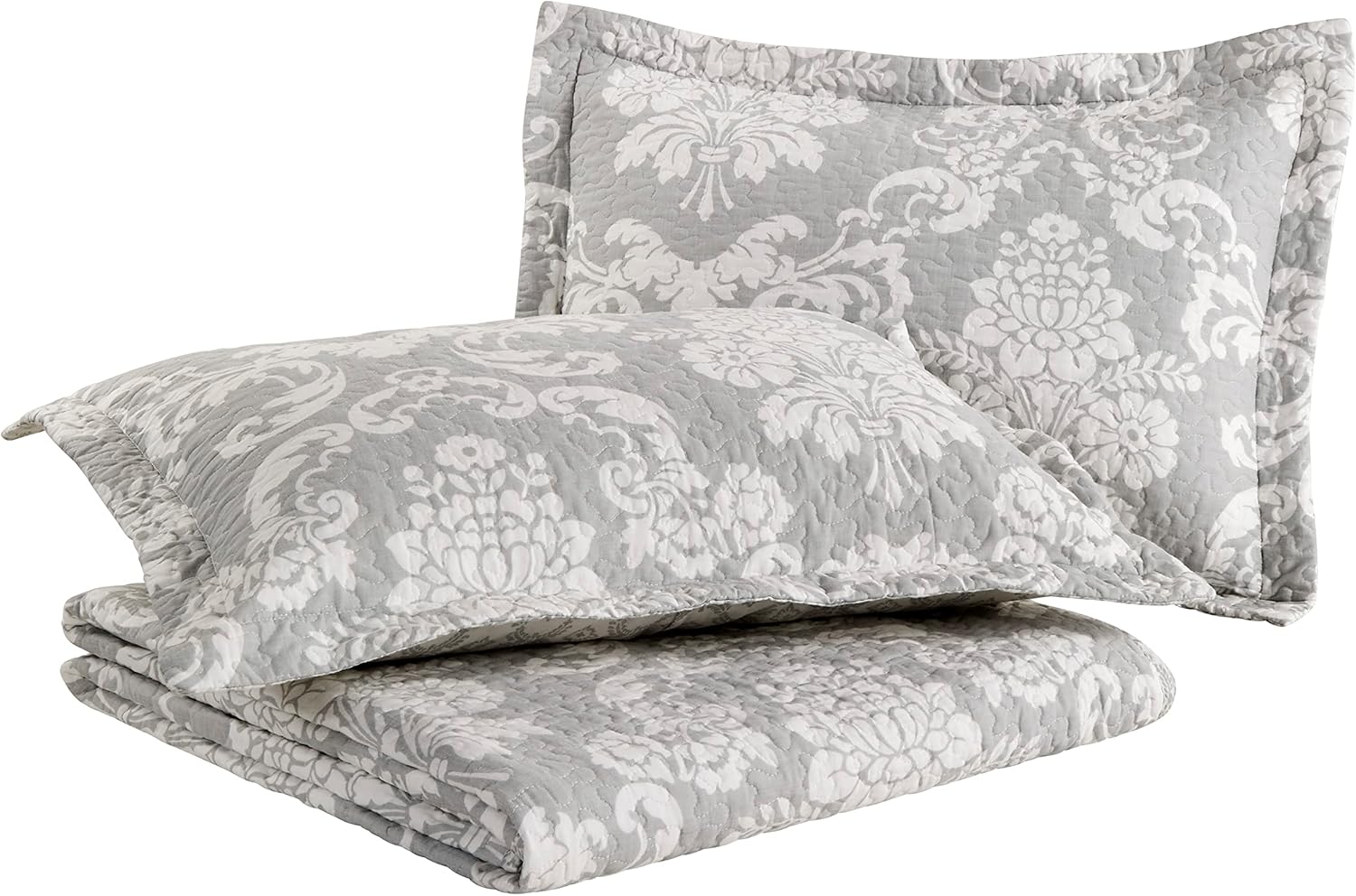 Laura Ashley – Juego de edredón individual, juego de ropa de cama reversible de algodón con funda de almohada adicional, decoración del hogar para