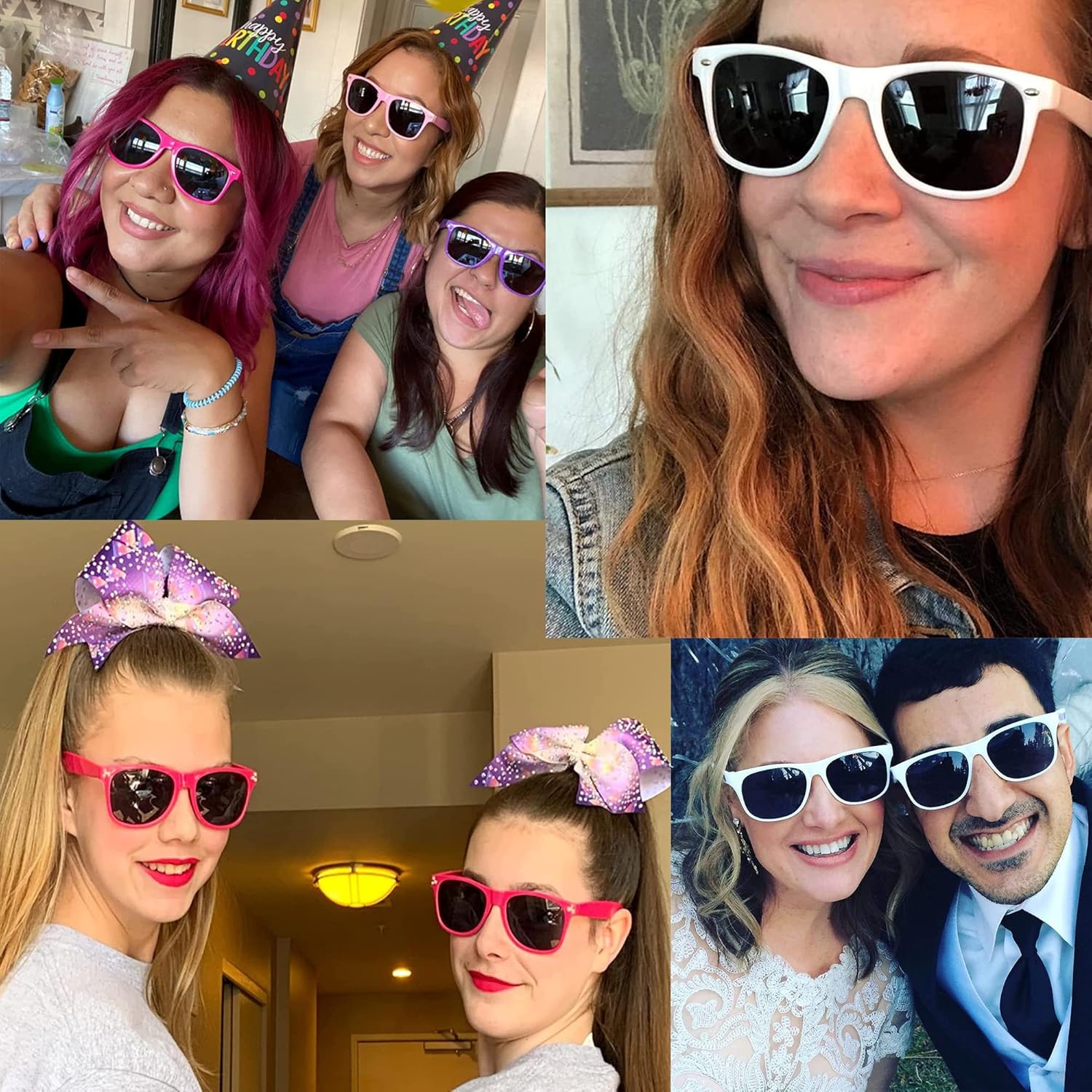 10 lentes de sol de boda personalizados a granel para invitados de fiesta, lentes de sol con logotipo personalizado para mujeres y hombres, regalos