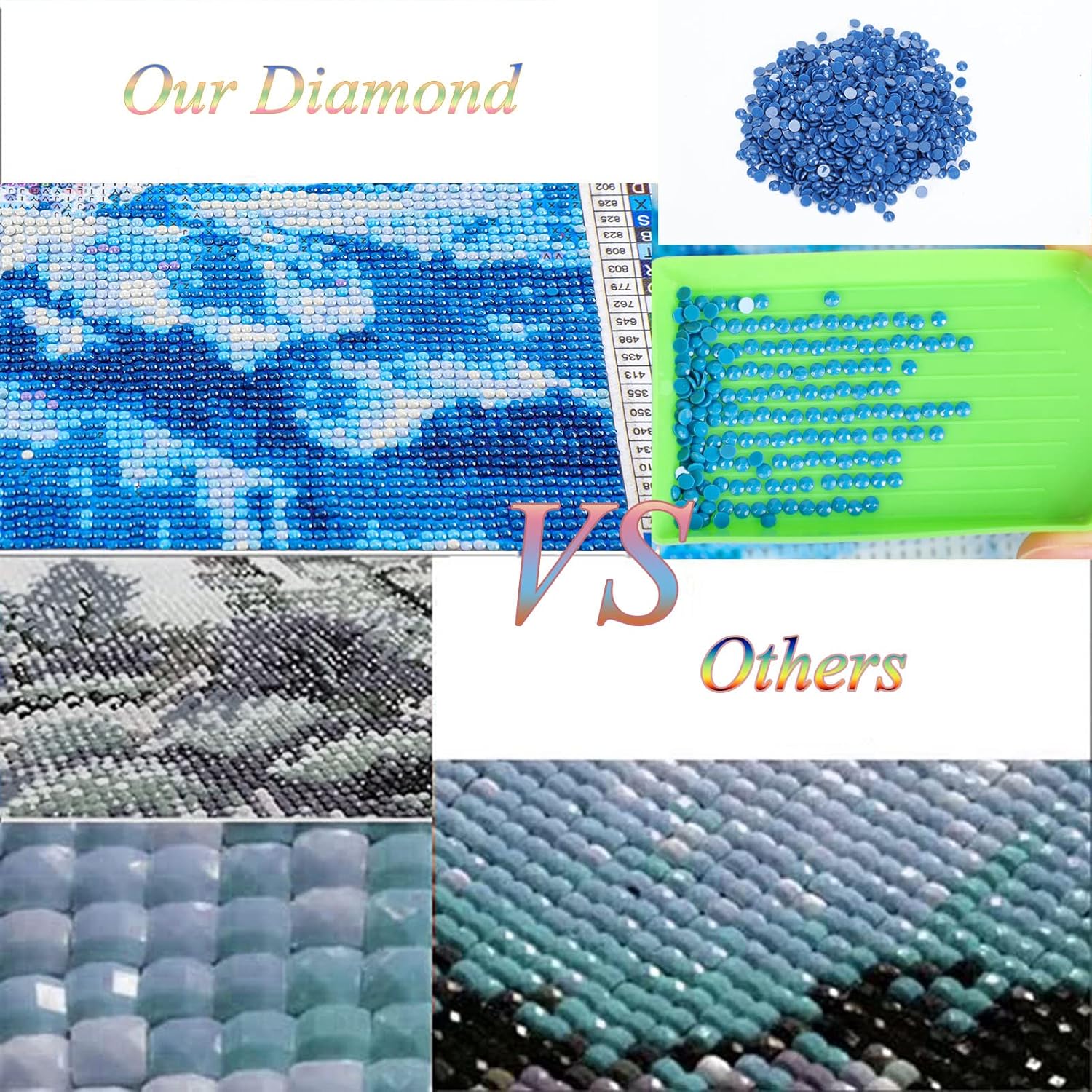 MANUKS Kit de pintura de diamantes 5D de pavo real azul, animales, pájaros, pintura de puntos de diamante para adultos y niños, kits de arte de