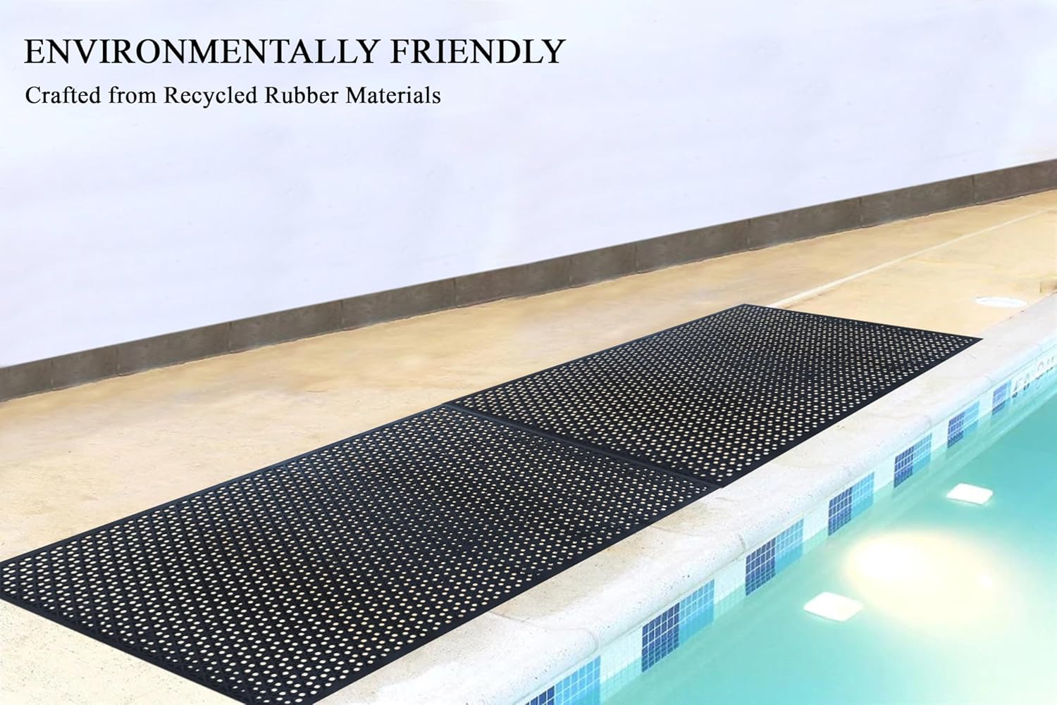 A1HC – Tapete de goma multiusos con 70% de drenaje extra con agujeros para cocina, restaurante, bar, comercial, entrada residencial, piscina