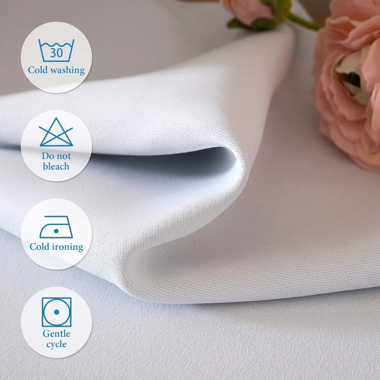 MIULEE Cortinas 100% opacas de 90 pulgadas de largo para dormitoriosala de estar, cortinas de ventana de 1 capa con ojales para oscurecer