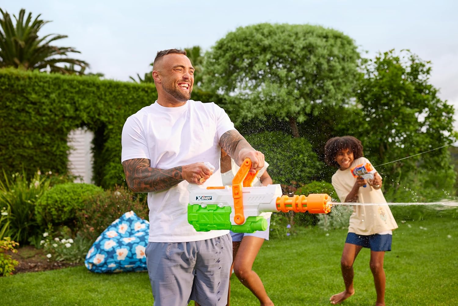ZURU – Pistola de agua X-Shot de llenado rápido con cañón hidráulico para verano, juguetes de agua X-Shot, se llena con agua en solo 1 segundo,