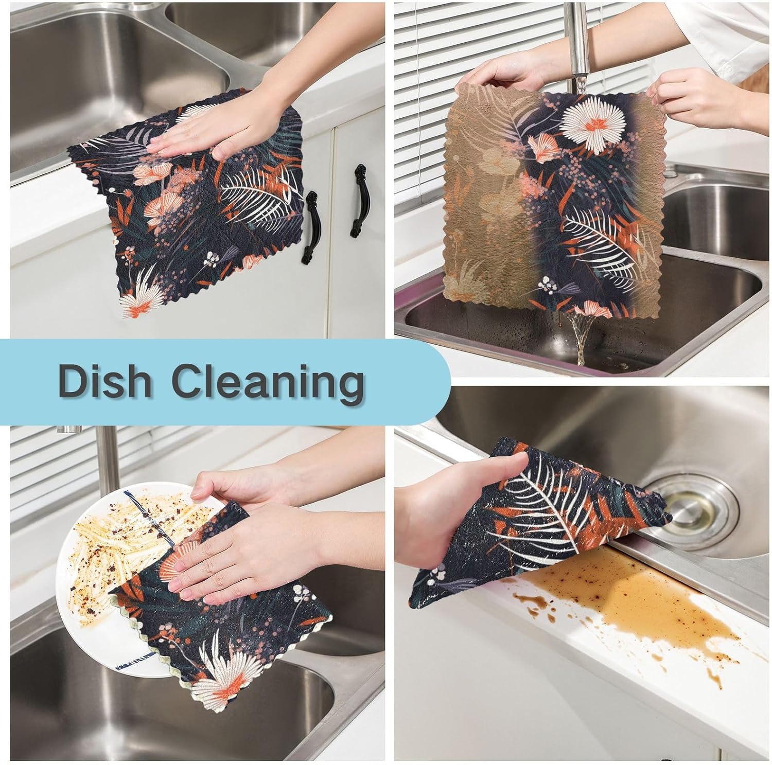 Plants Flowers Red Pink White Car Drying Towels Extra Large Print Tea Towel Country Kitchen Terry Towels Decorative Hand Towels Kitchen