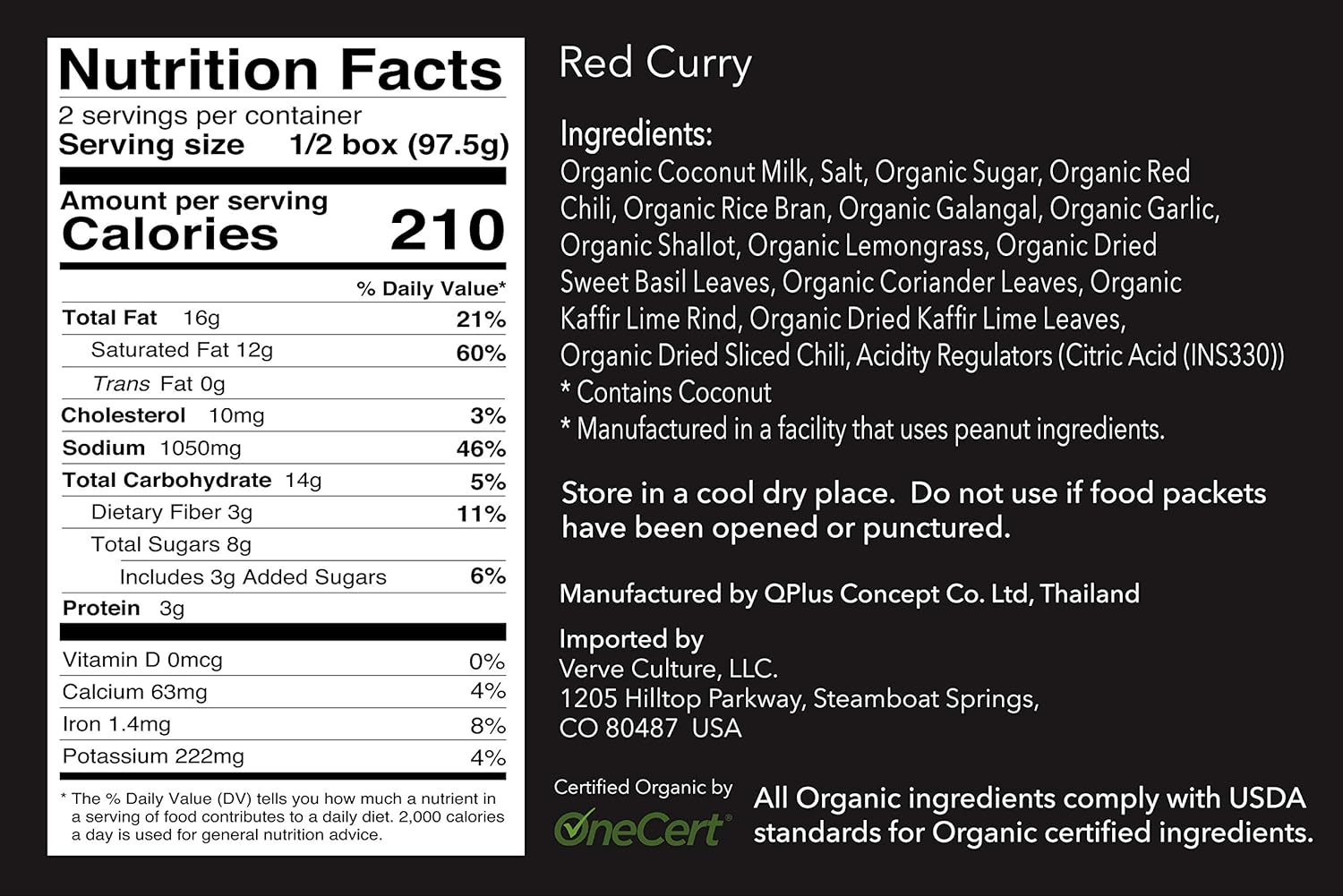 Verve CULTURE – Kit de cocina tailandés para dos  Kit de cocina de curry rojo orgánico USDA  Auténtica cocina tailandesa  Juego de regalo de cocina