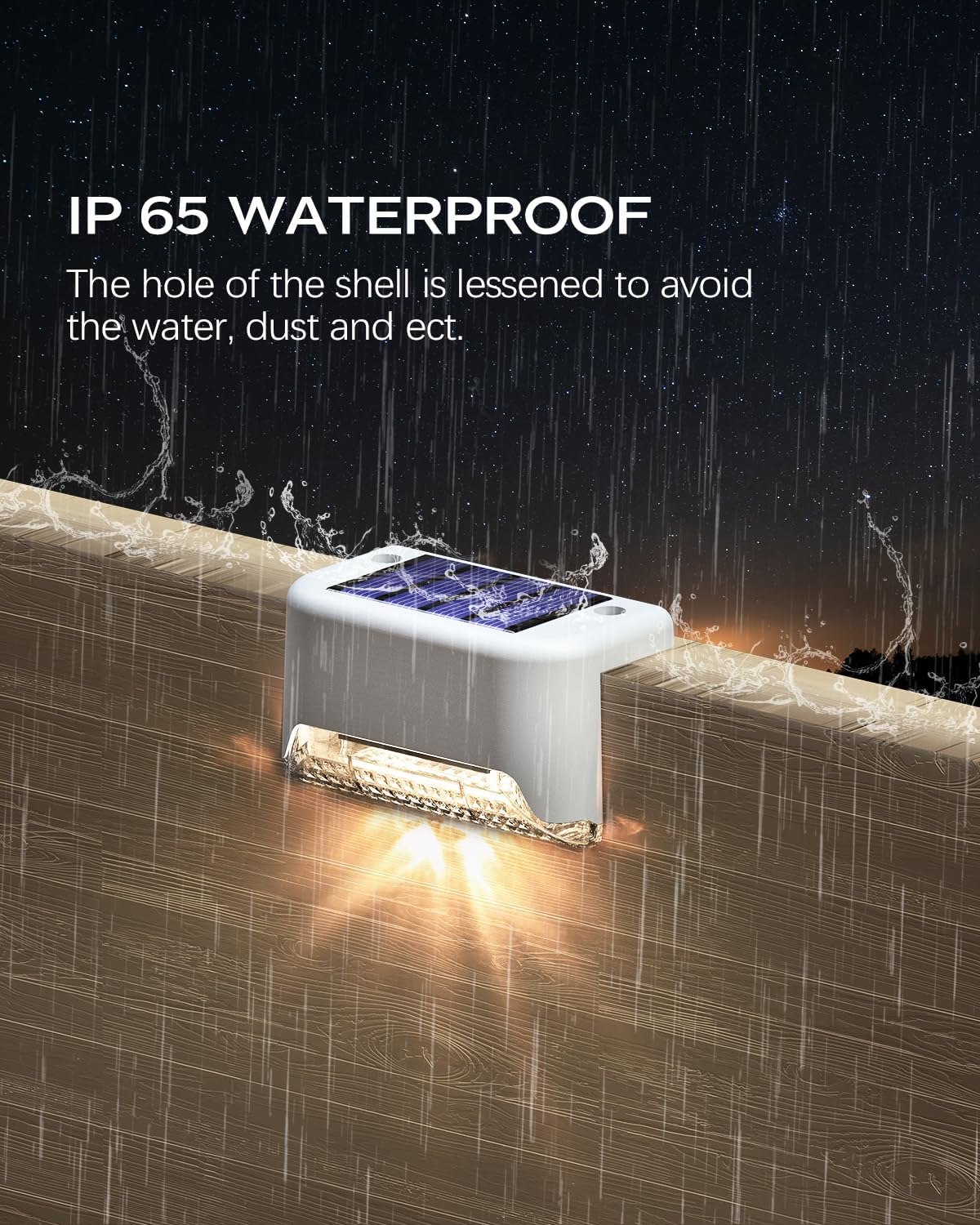 Luces de valla alimentadas por energía solar, paquete de 20 luces LED pequeñas impermeables para exteriores, color blanco, utilizadas en exteriores,